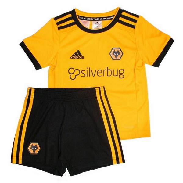 Camiseta Wolves Primera Niño 2018-2019 Amarillo